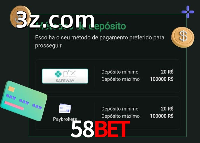 O cassino 58BETbet oferece uma grande variedade de métodos de pagamento