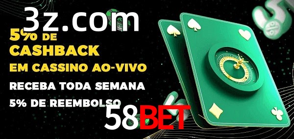 Promoções do cassino ao Vivo 58BET